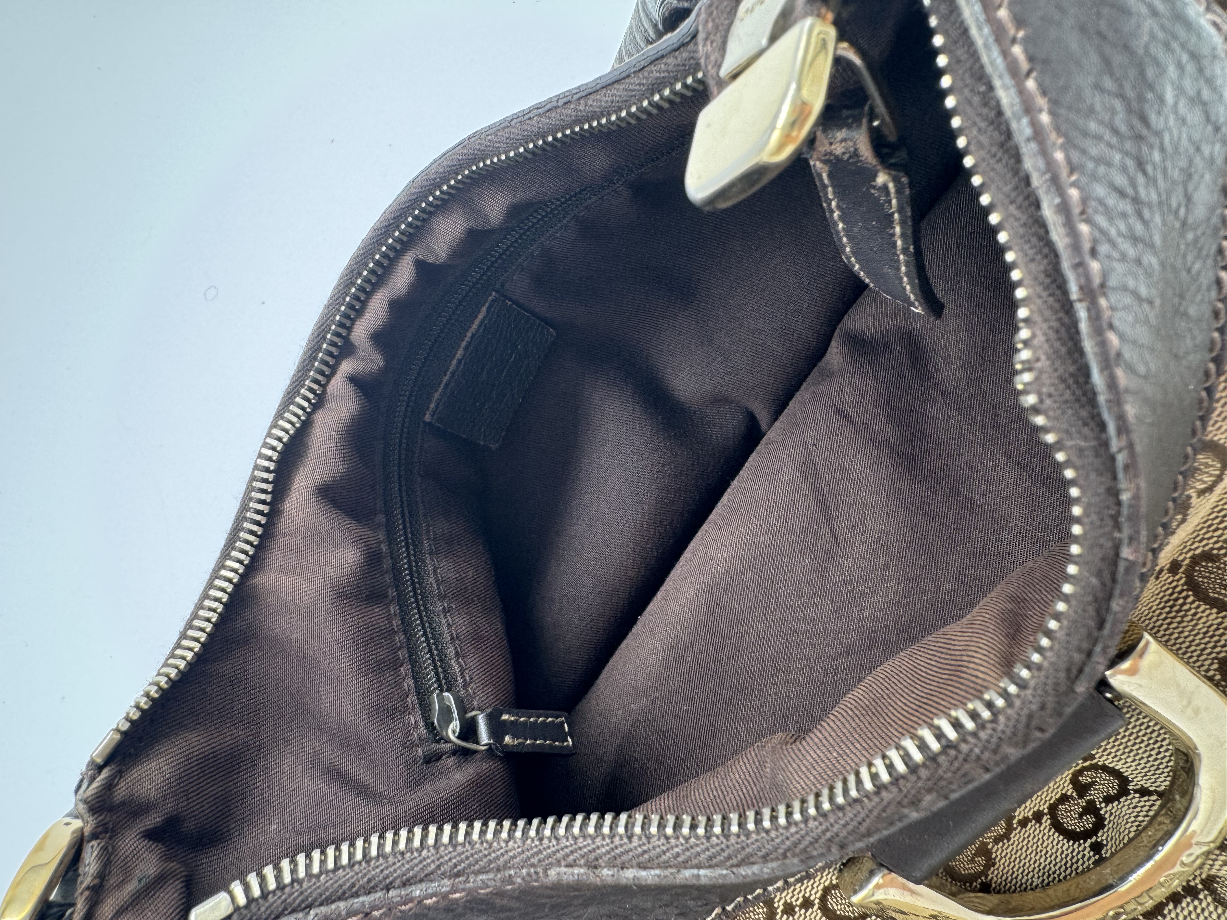 Gucci GG Canvas Abbey Brown Shoulder Bag
