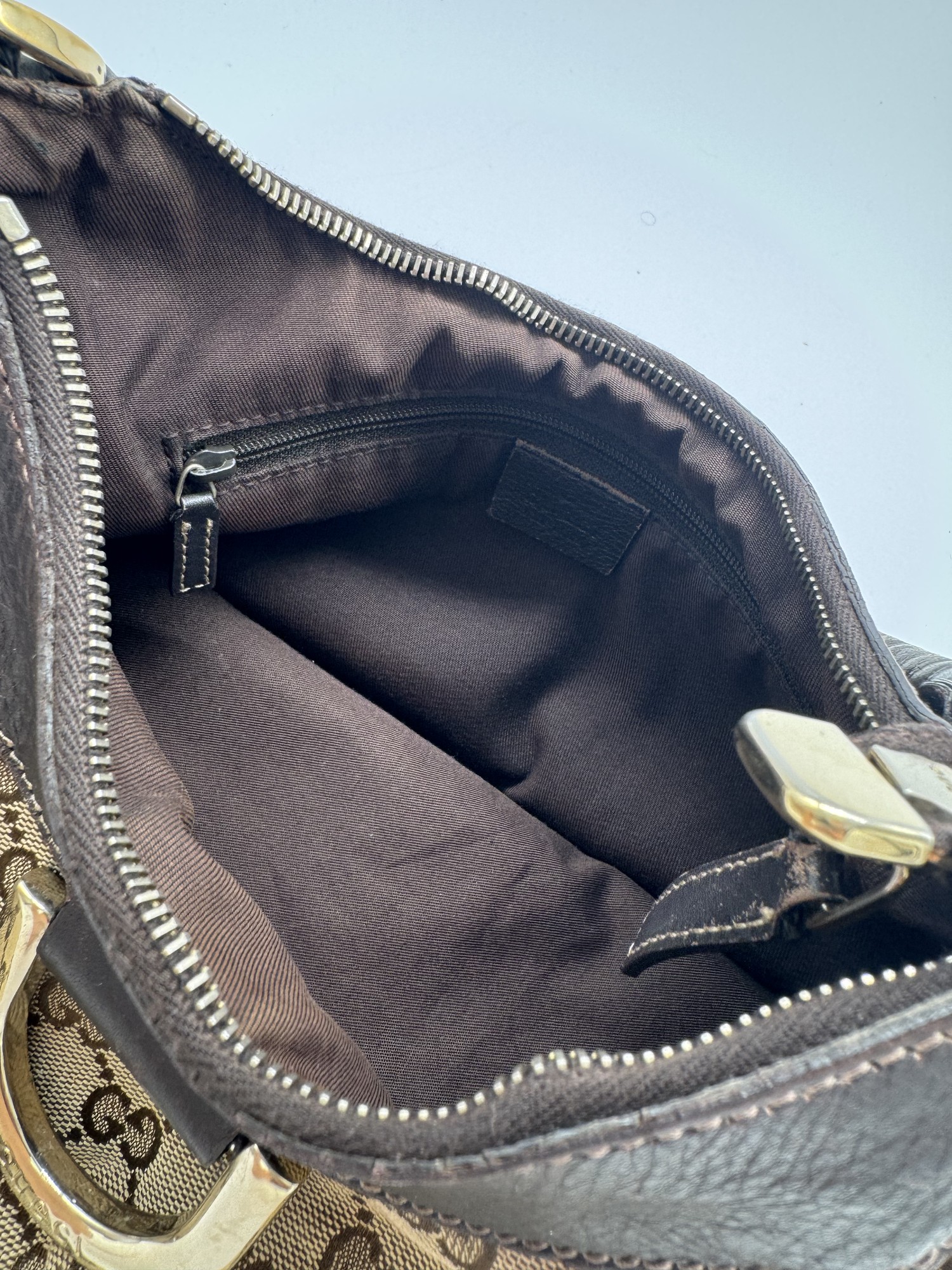 Gucci GG Canvas Abbey Brown Shoulder Bag