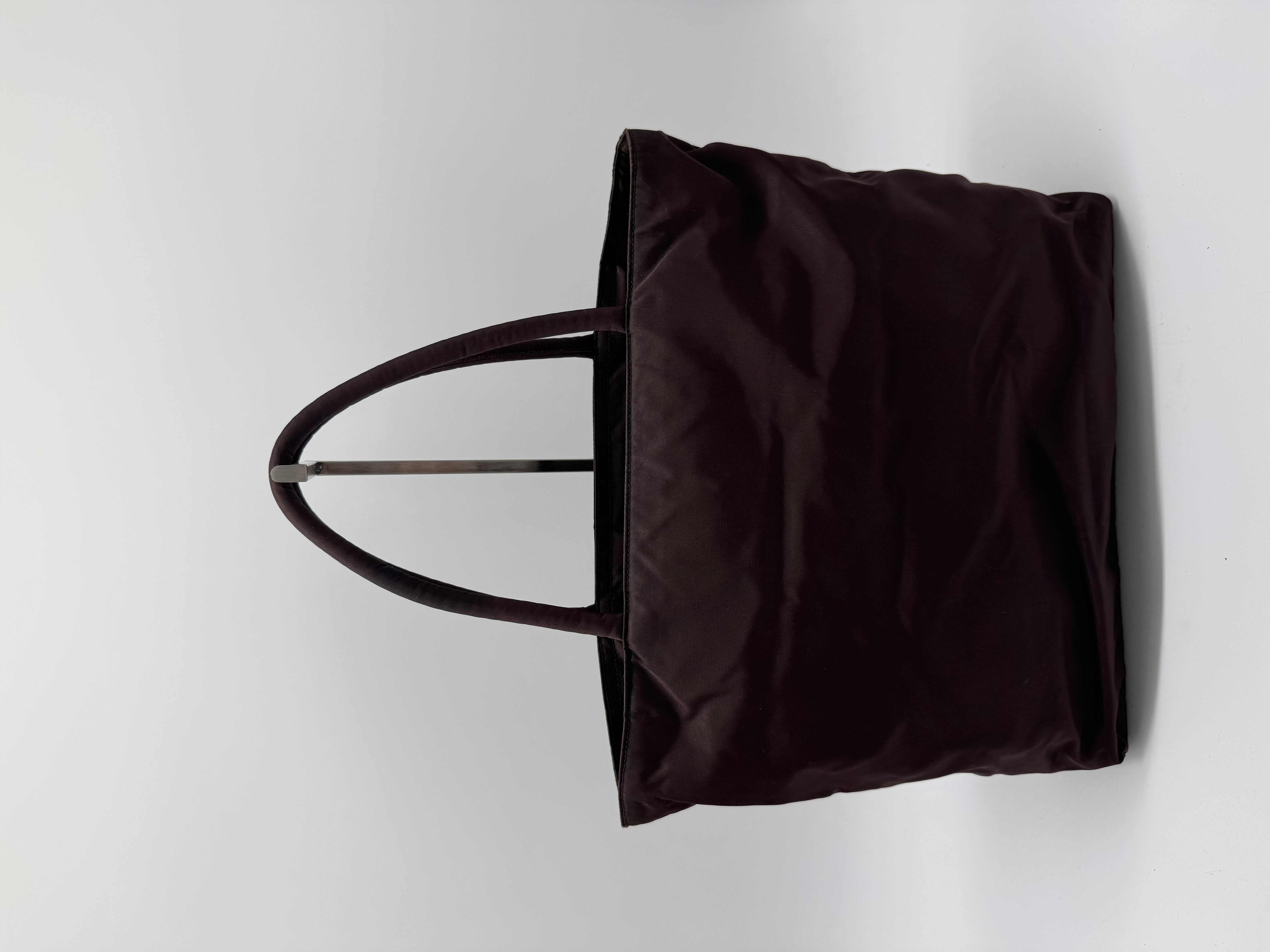 Prada Tessuto Nylon Brown Tote Bag