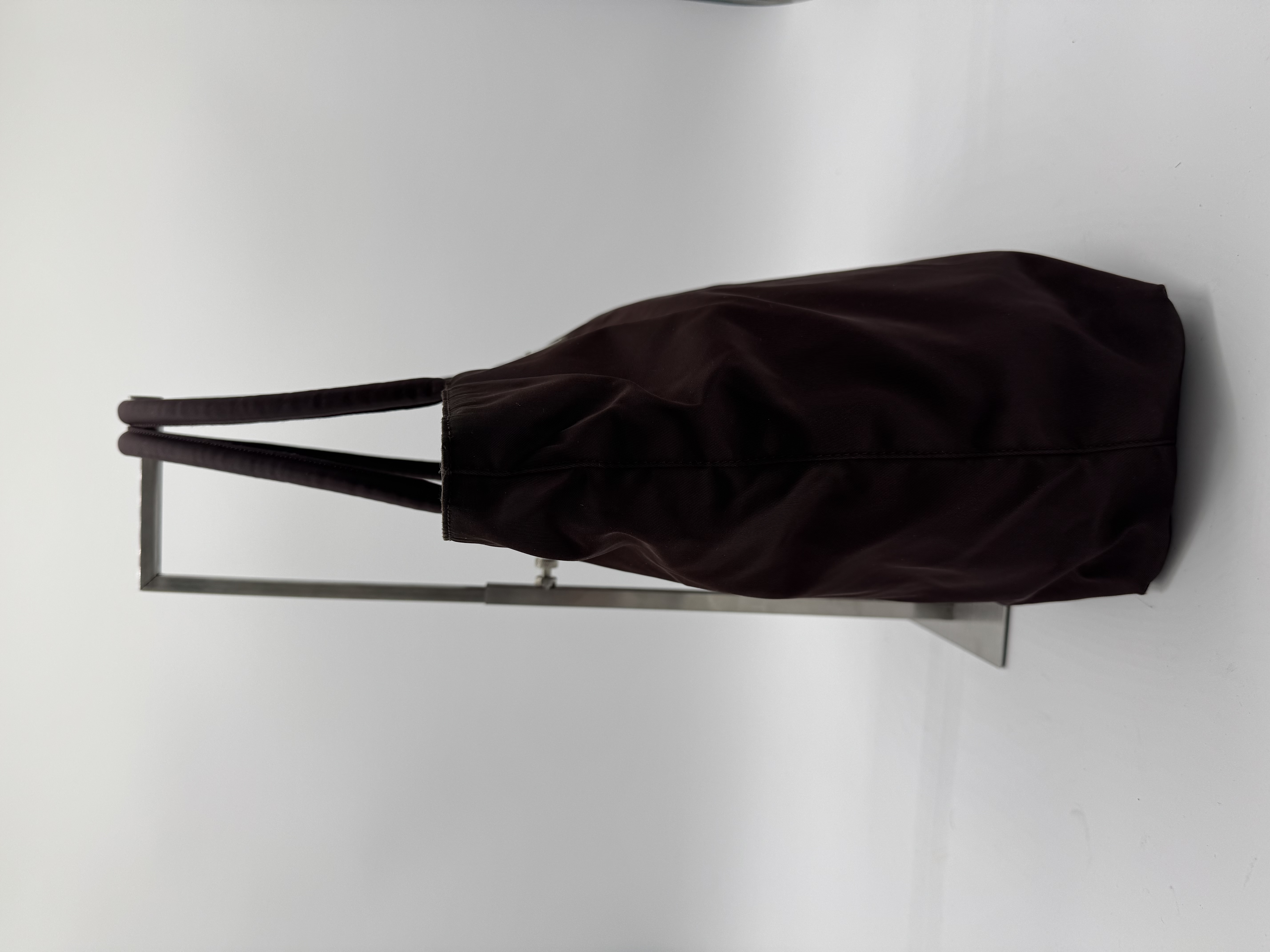 Prada Tessuto Nylon Brown Tote Bag
