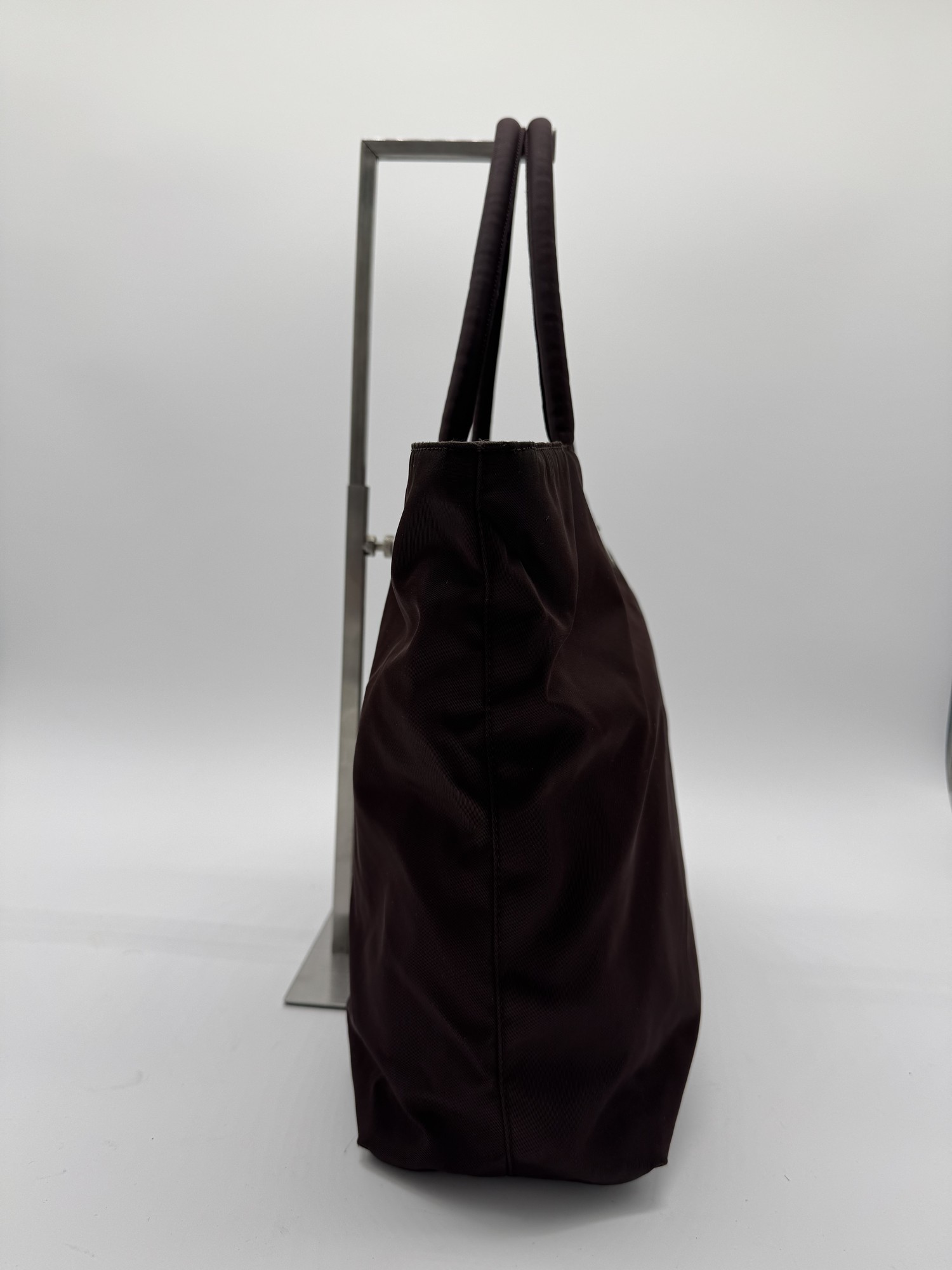 Prada Tessuto Nylon Brown Tote Bag