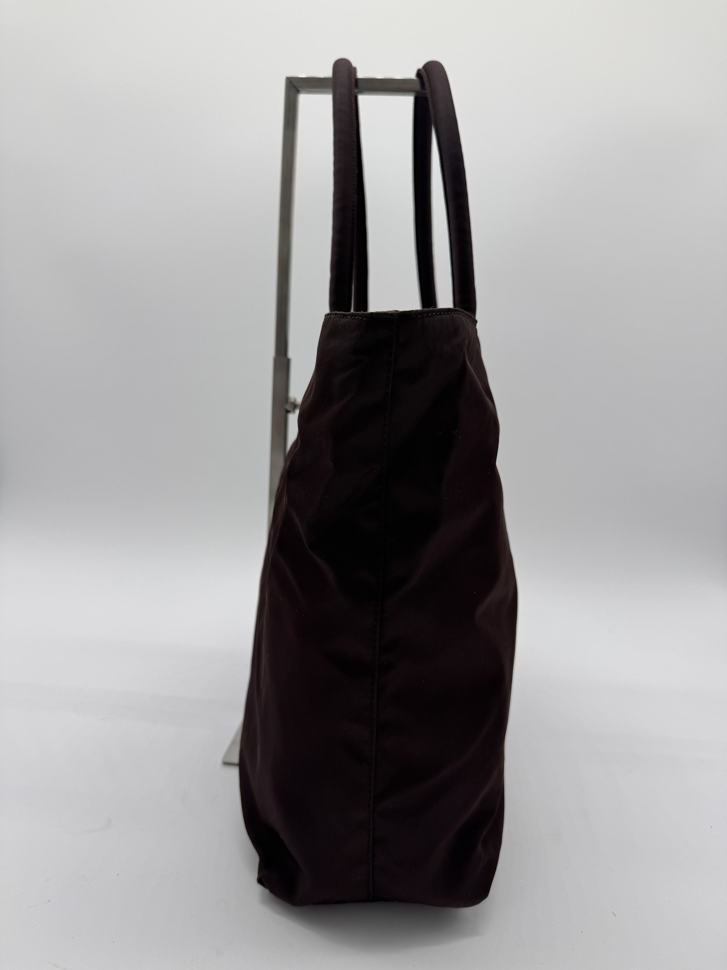 Prada Tessuto Nylon Brown Tote Bag