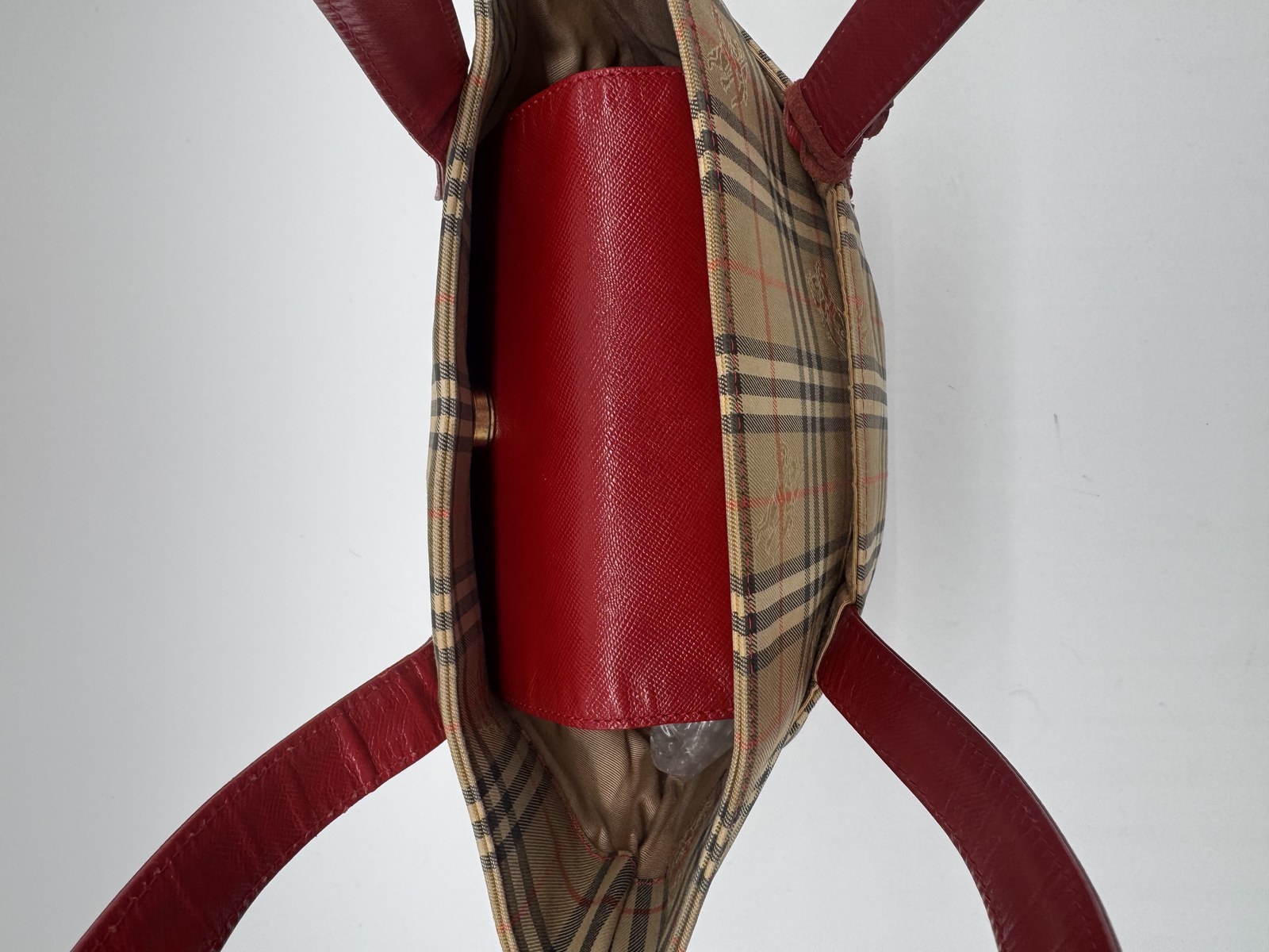Burberry Nova Check Shoulder Tote Bag