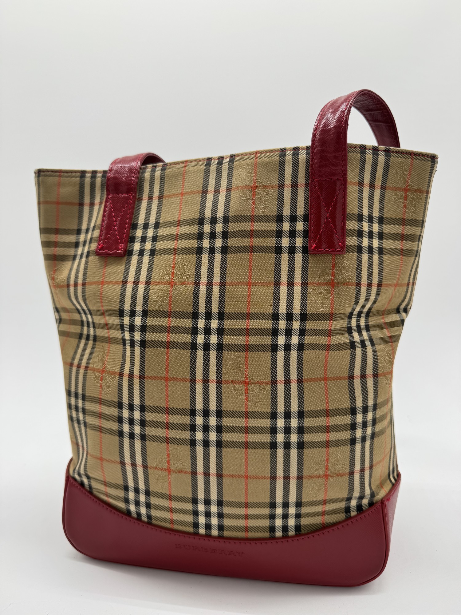 Burberry Nova Check Shoulder Tote Bag