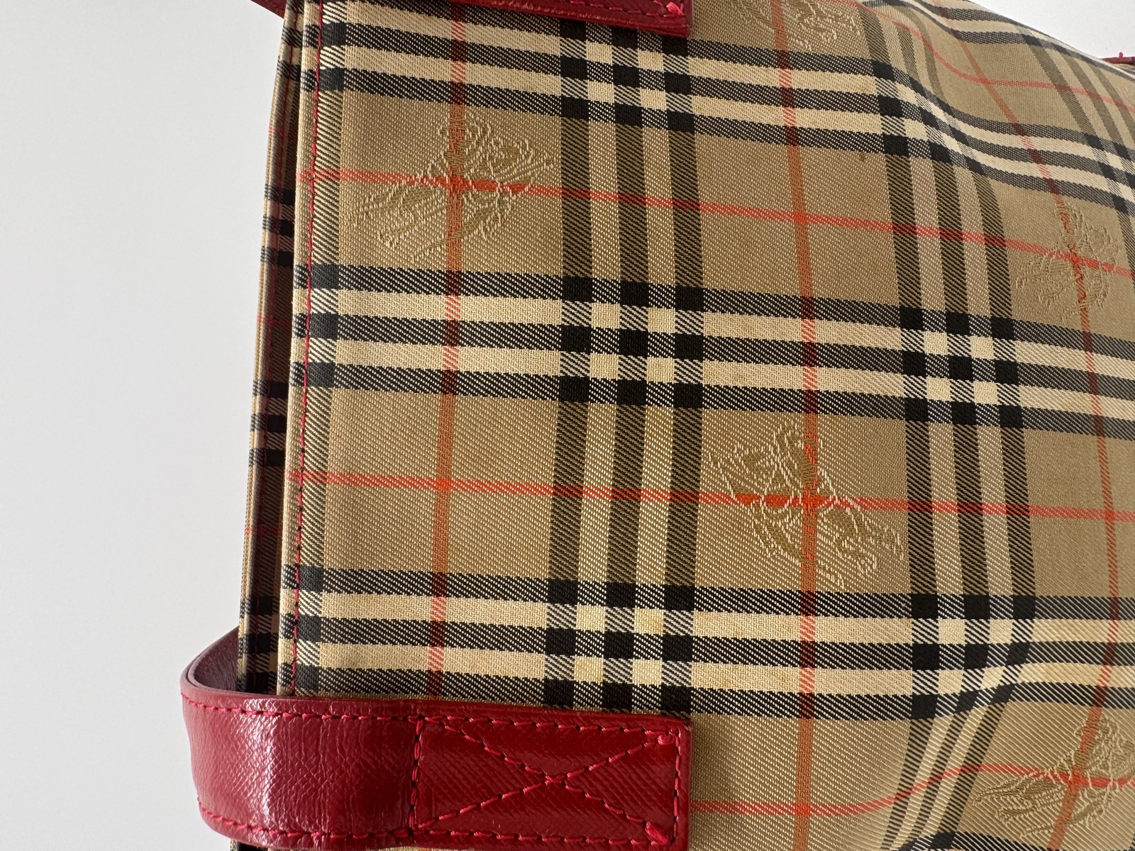 Burberry Nova Check Shoulder Tote Bag
