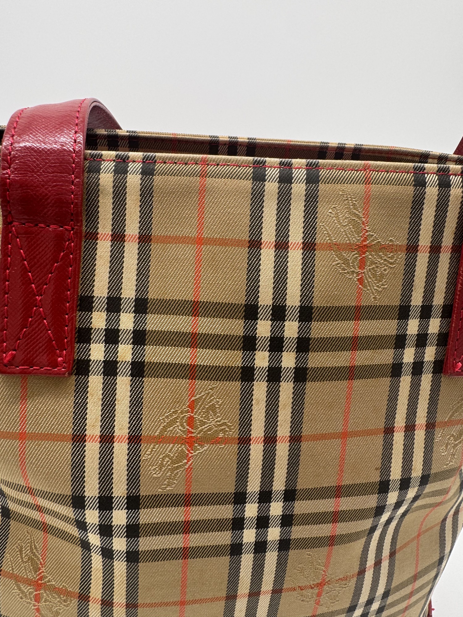 Burberry Nova Check Shoulder Tote Bag