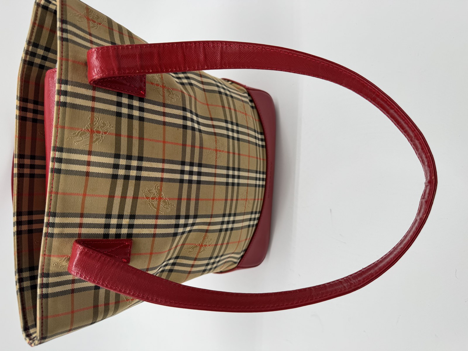 Burberry Nova Check Shoulder Tote Bag