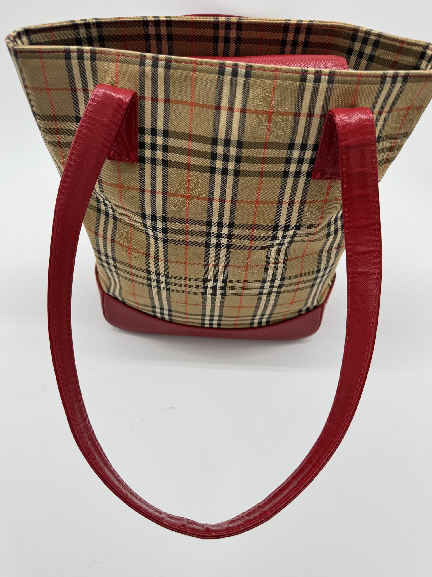 Burberry Nova Check Shoulder Tote Bag