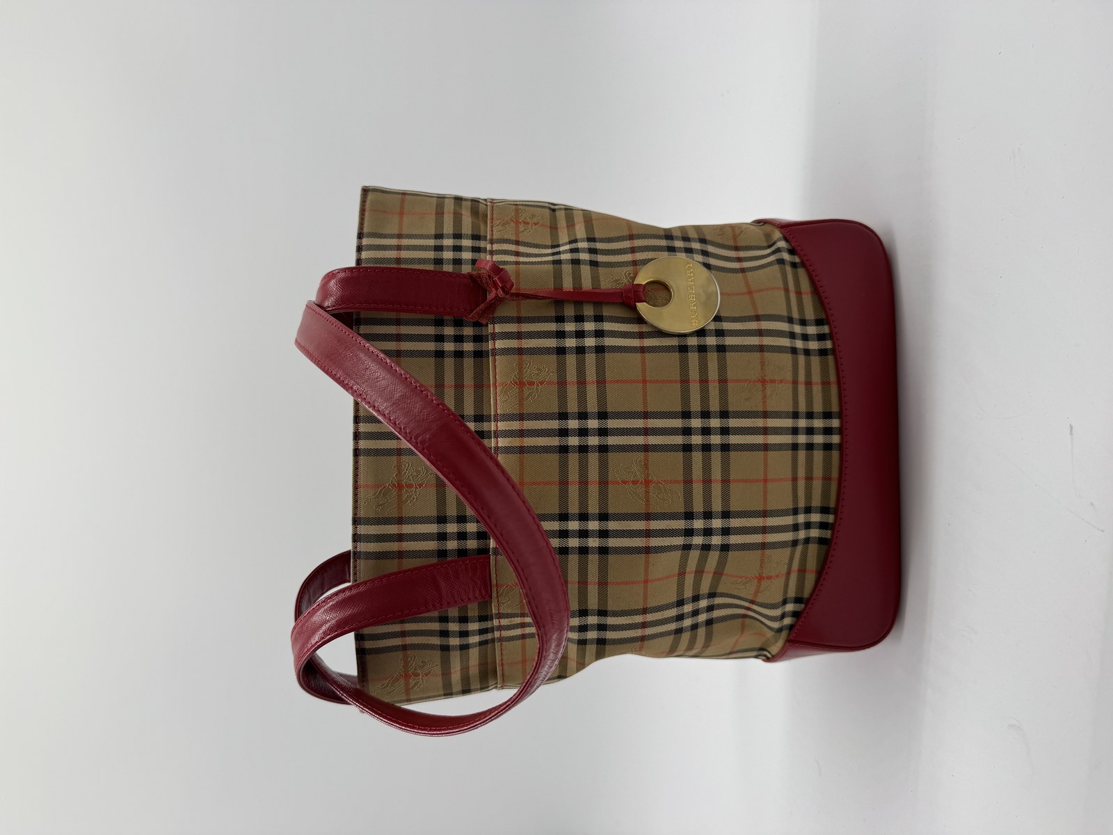 Burberry Nova Check Shoulder Tote Bag