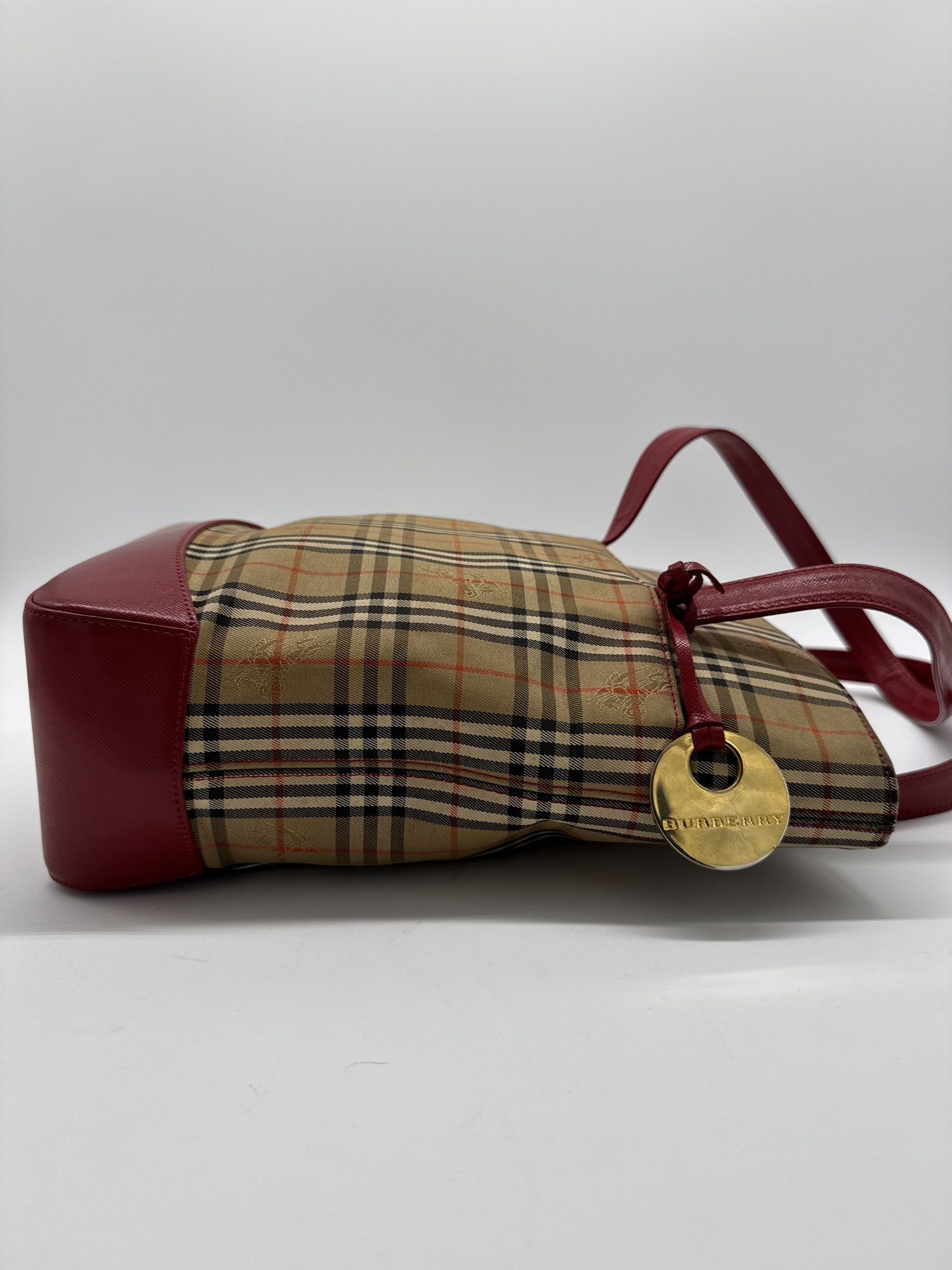 Burberry Nova Check Shoulder Tote Bag