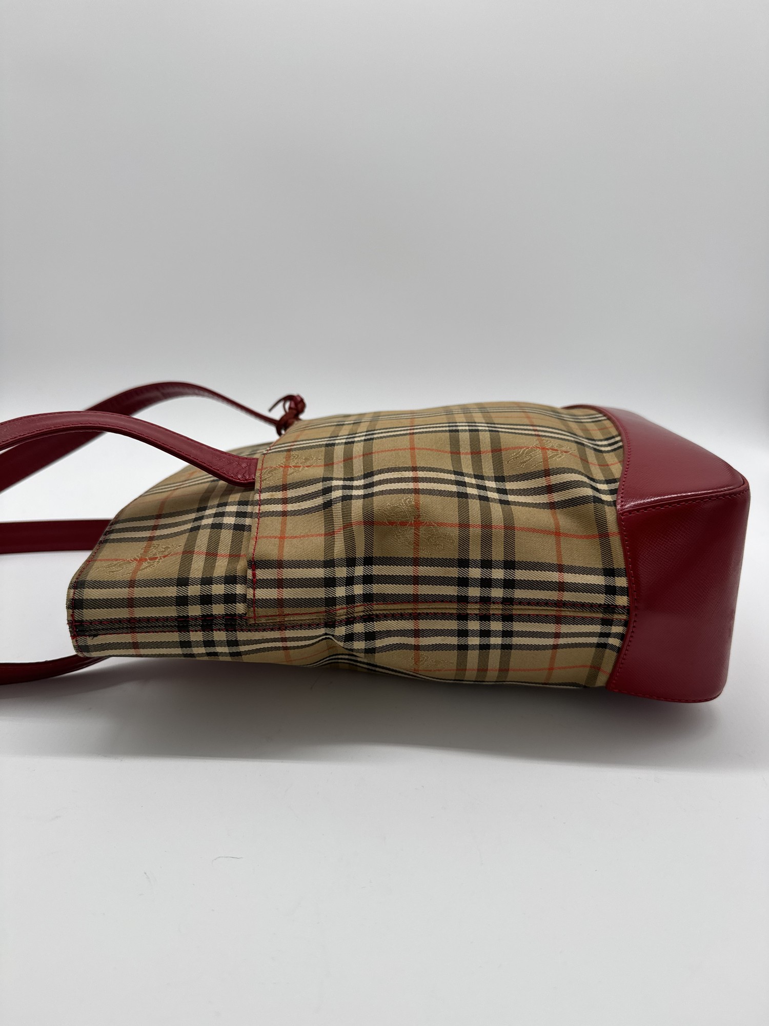Burberry Nova Check Shoulder Tote Bag