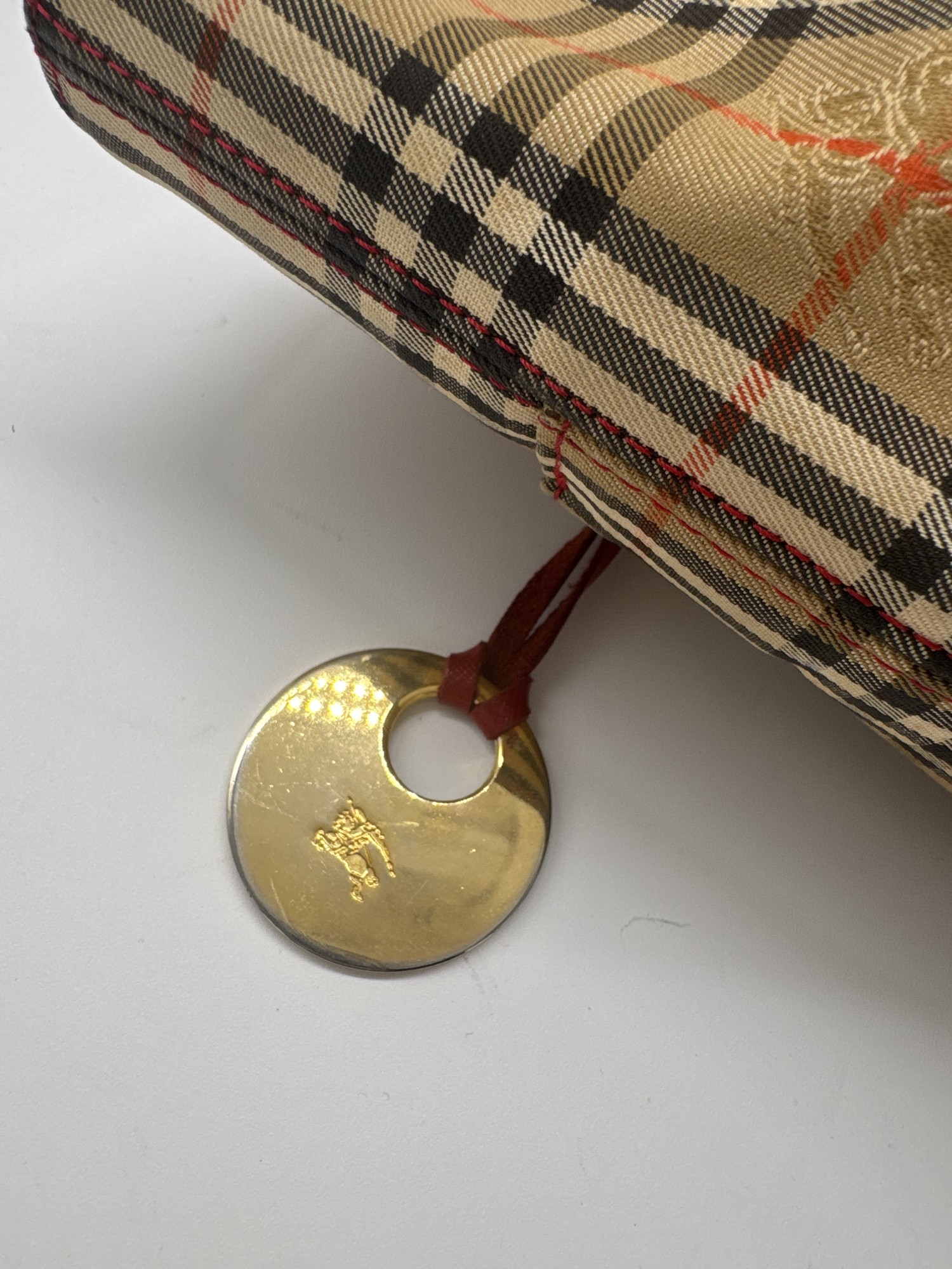 Burberry Nova Check Shoulder Tote Bag