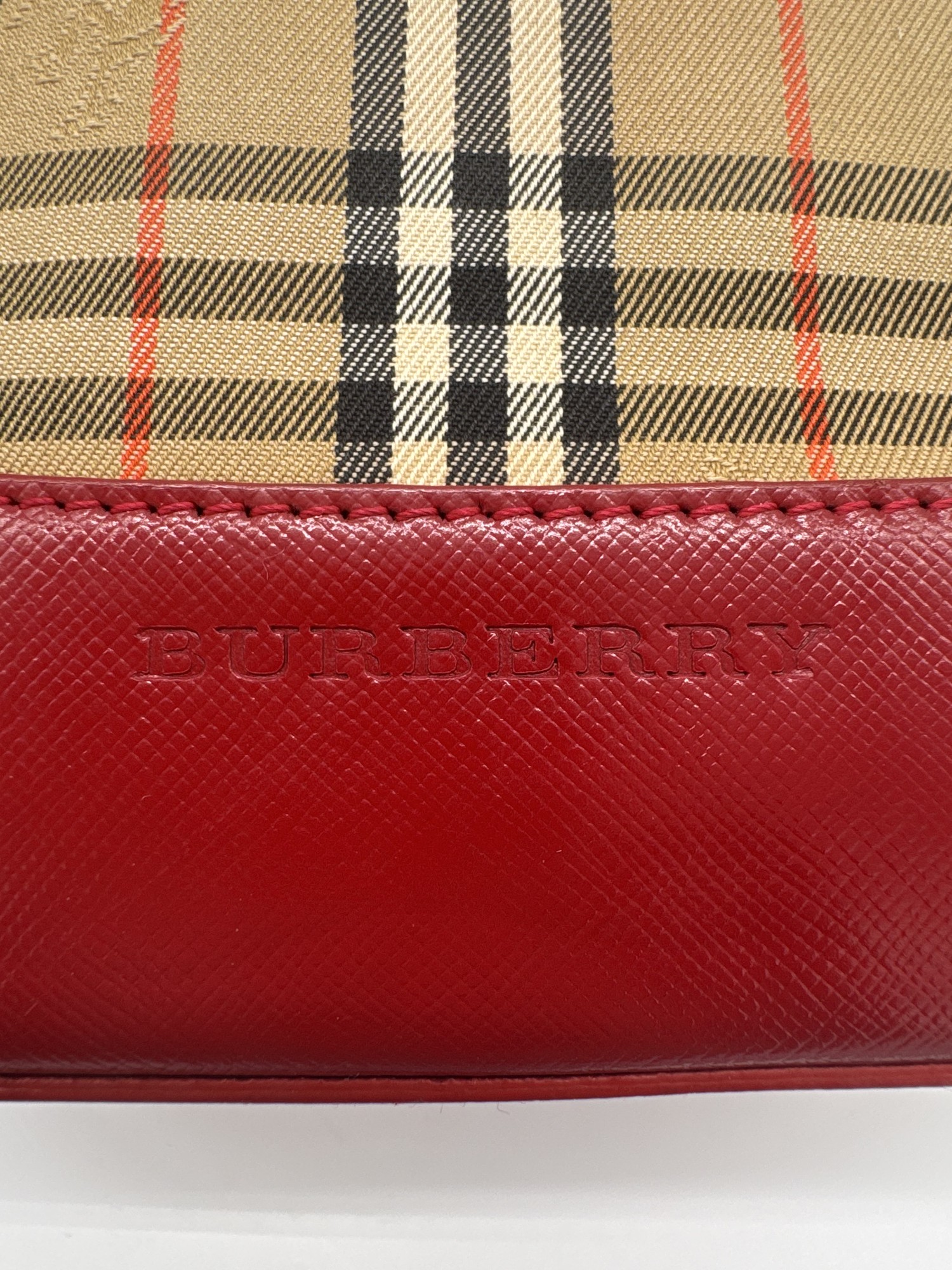 Burberry Nova Check Shoulder Tote Bag
