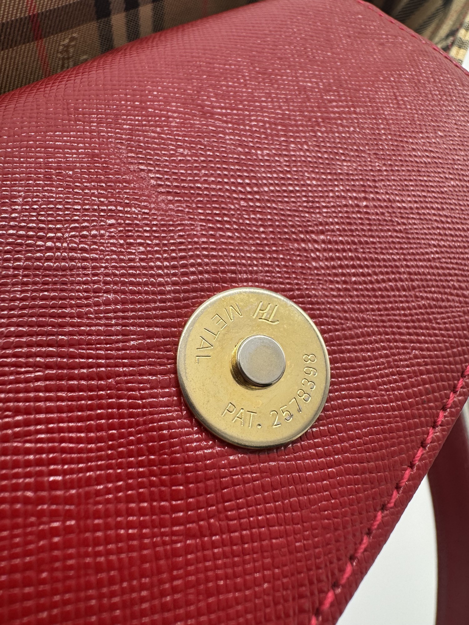 Burberry Nova Check Shoulder Tote Bag