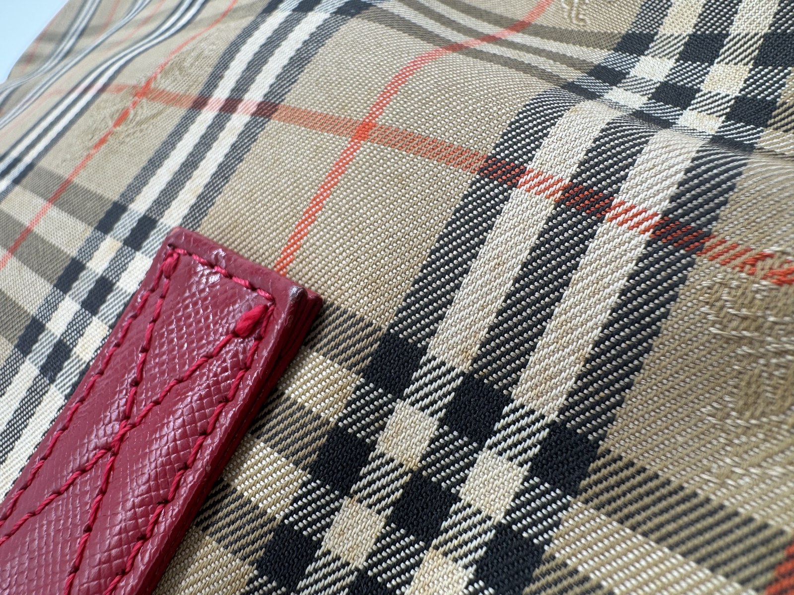 Burberry Nova Check Shoulder Tote Bag
