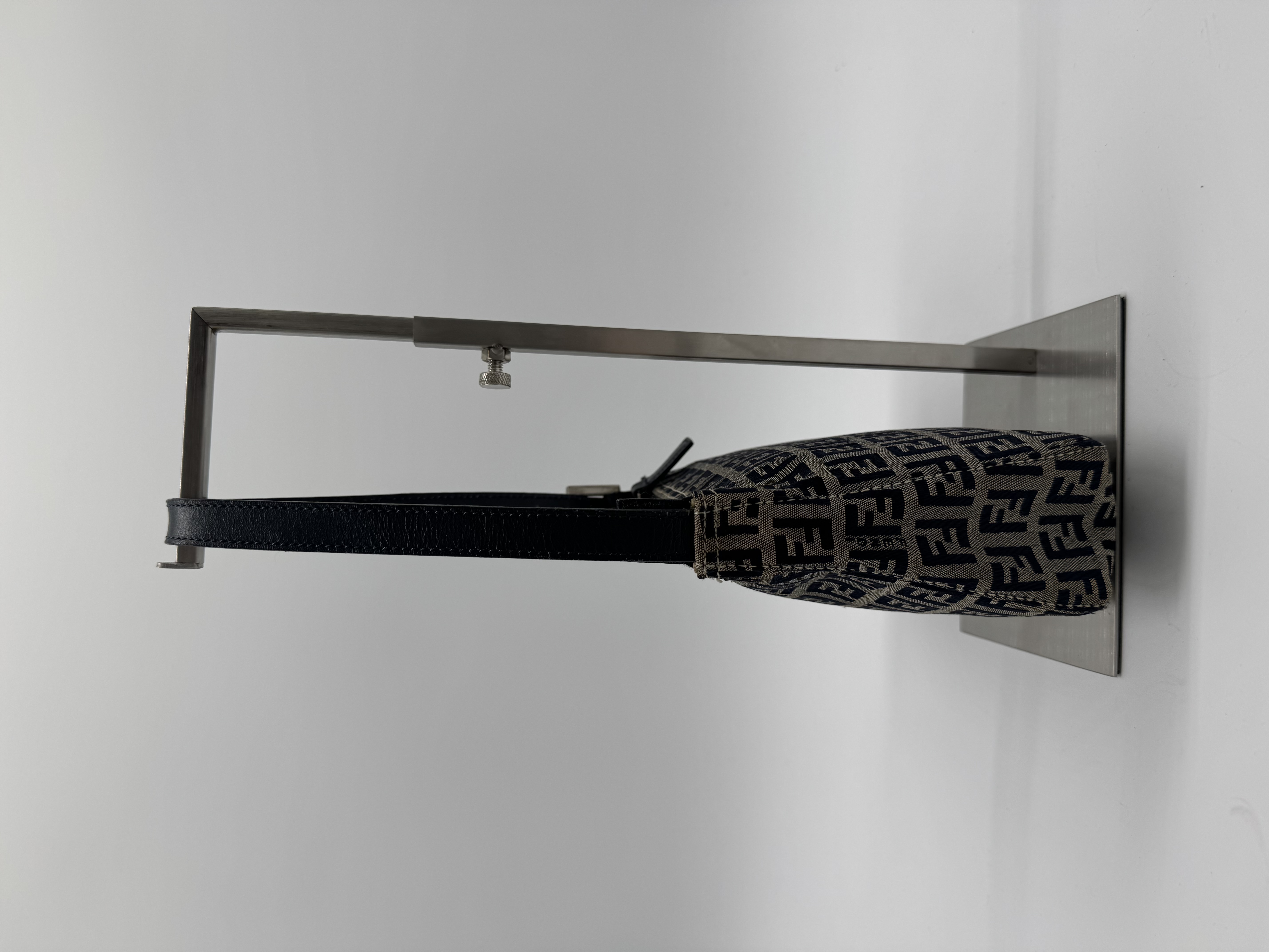 Fendi Zucca Navy Shoulder Bag