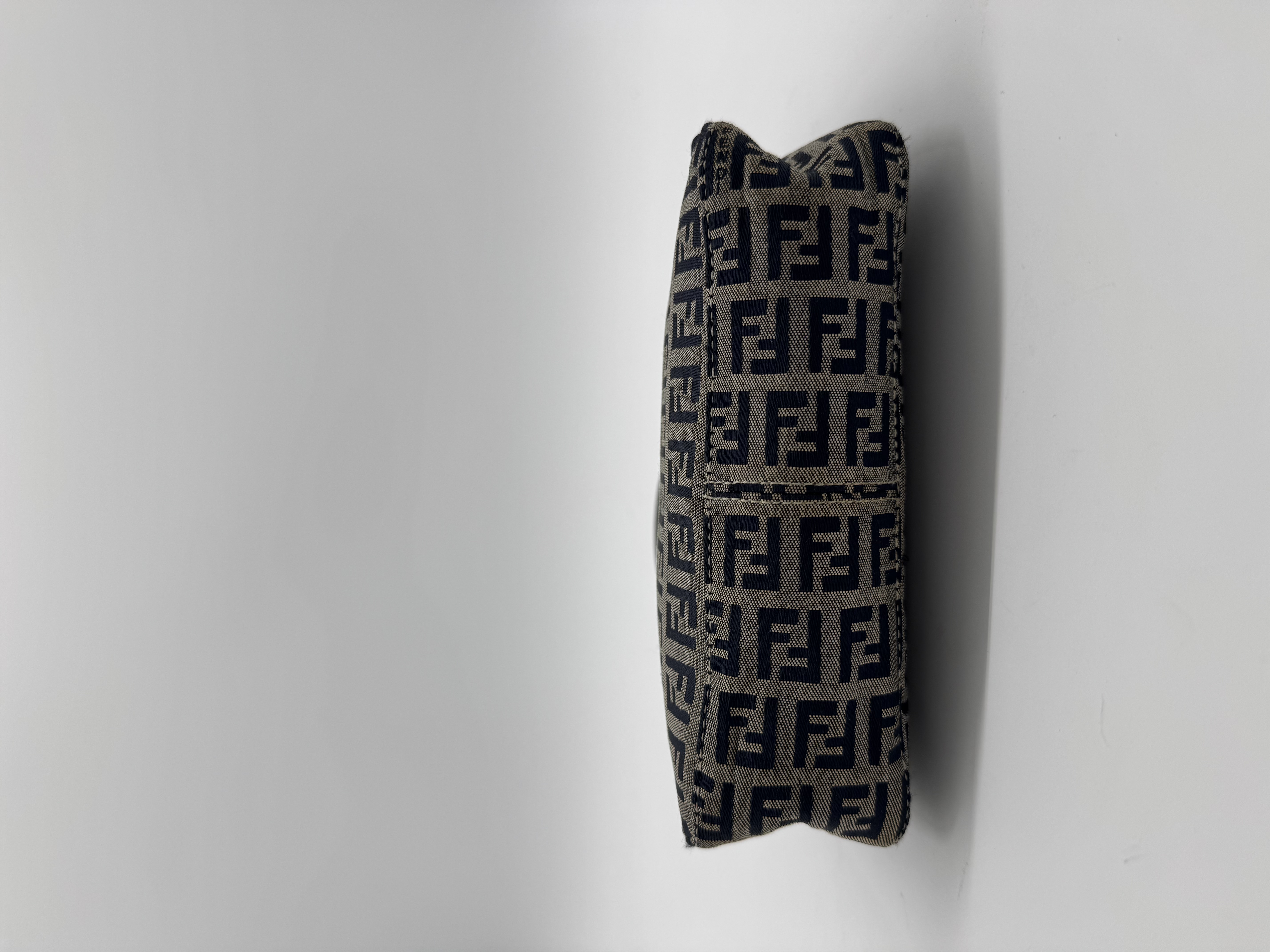 Fendi Zucca Navy Shoulder Bag