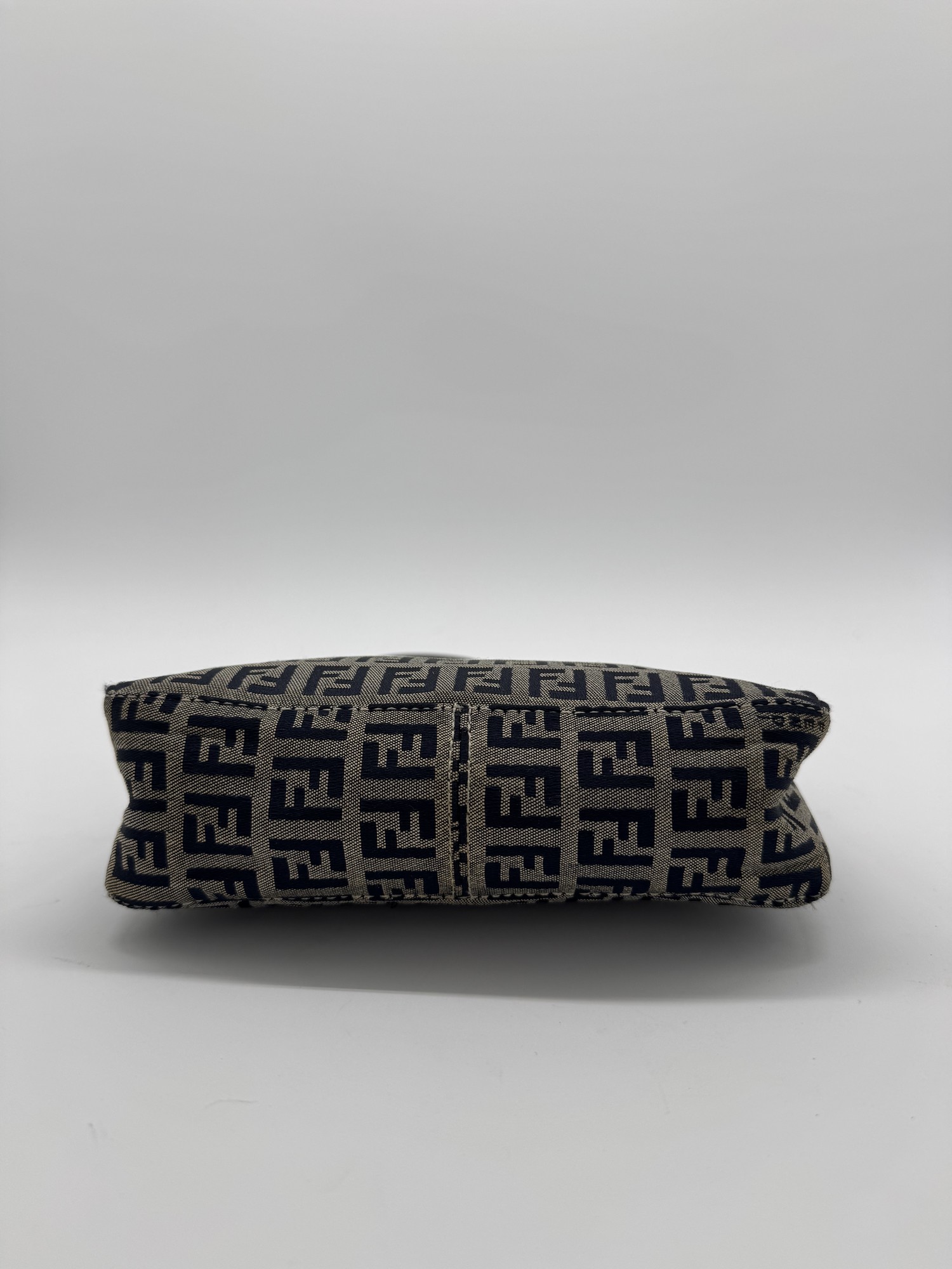 Fendi Zucca Navy Shoulder Bag