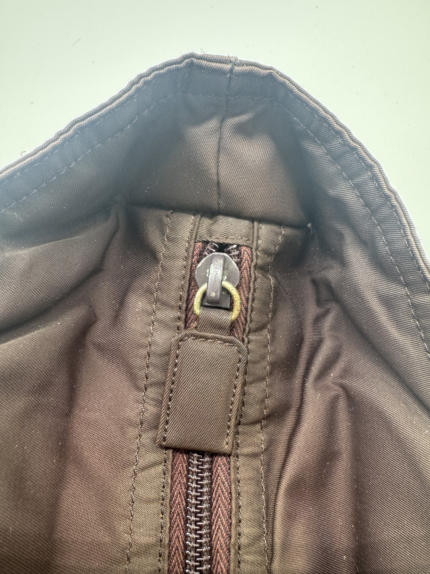 Prada Tessuto Nylon Brown Tote Bag