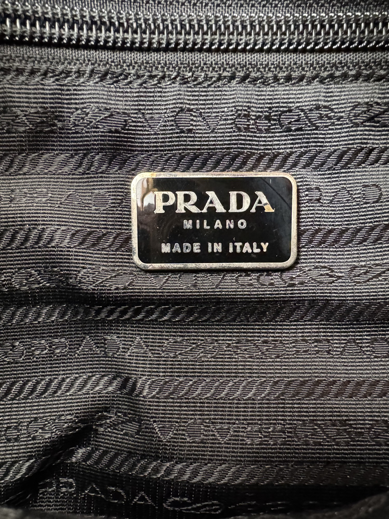 Prada Tessuto Nylon Brown Tote Bag