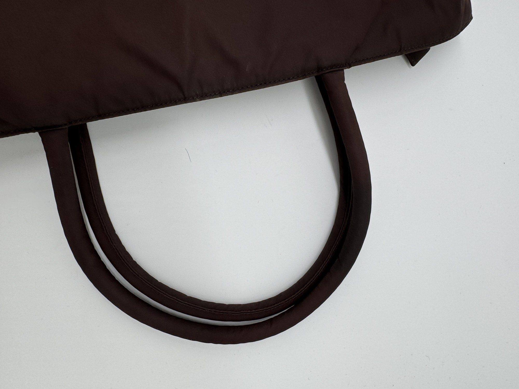 Prada Tessuto Nylon Brown Tote Bag