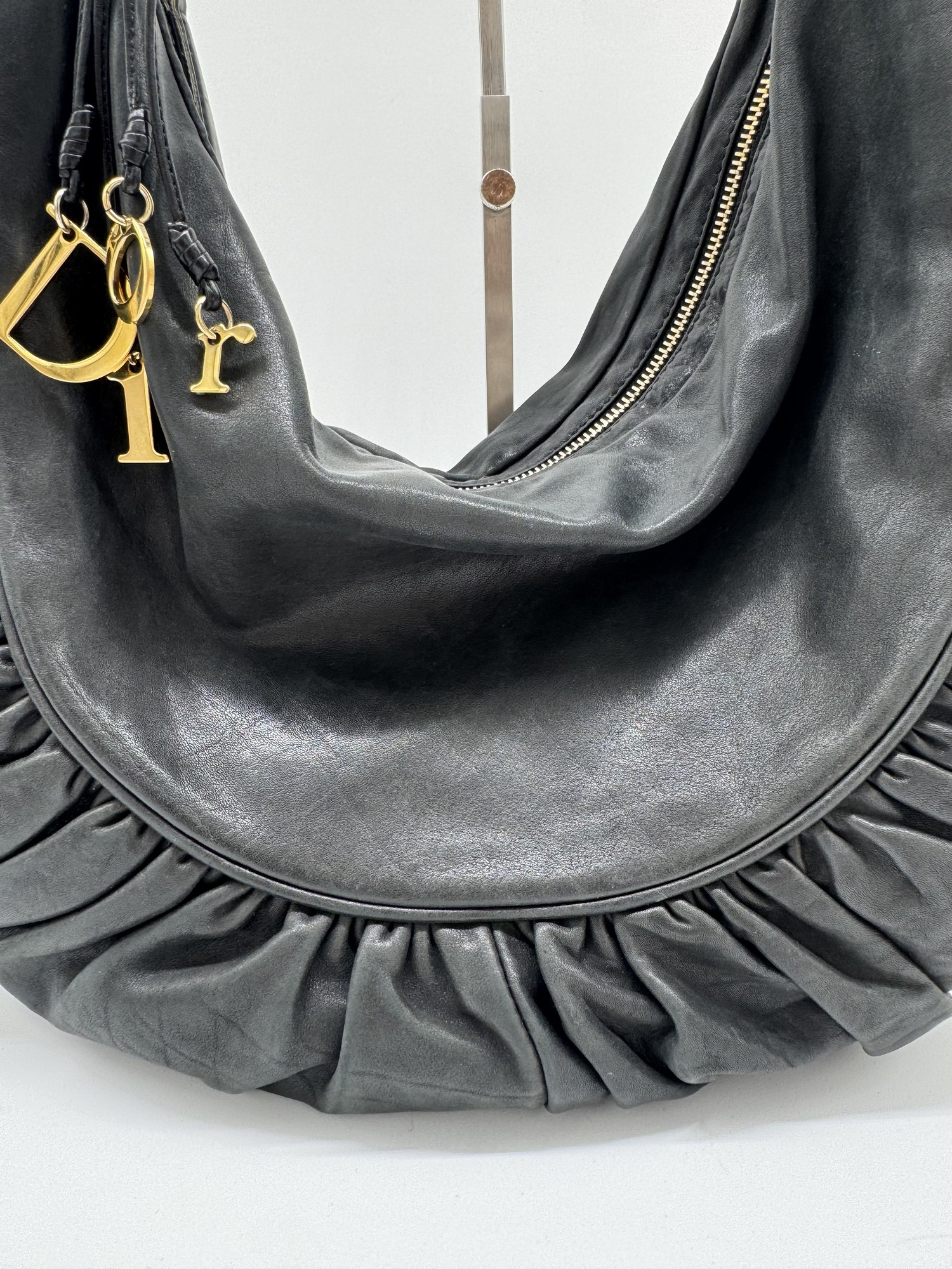 Christian Dior Gypsy Leather Hobo Bag