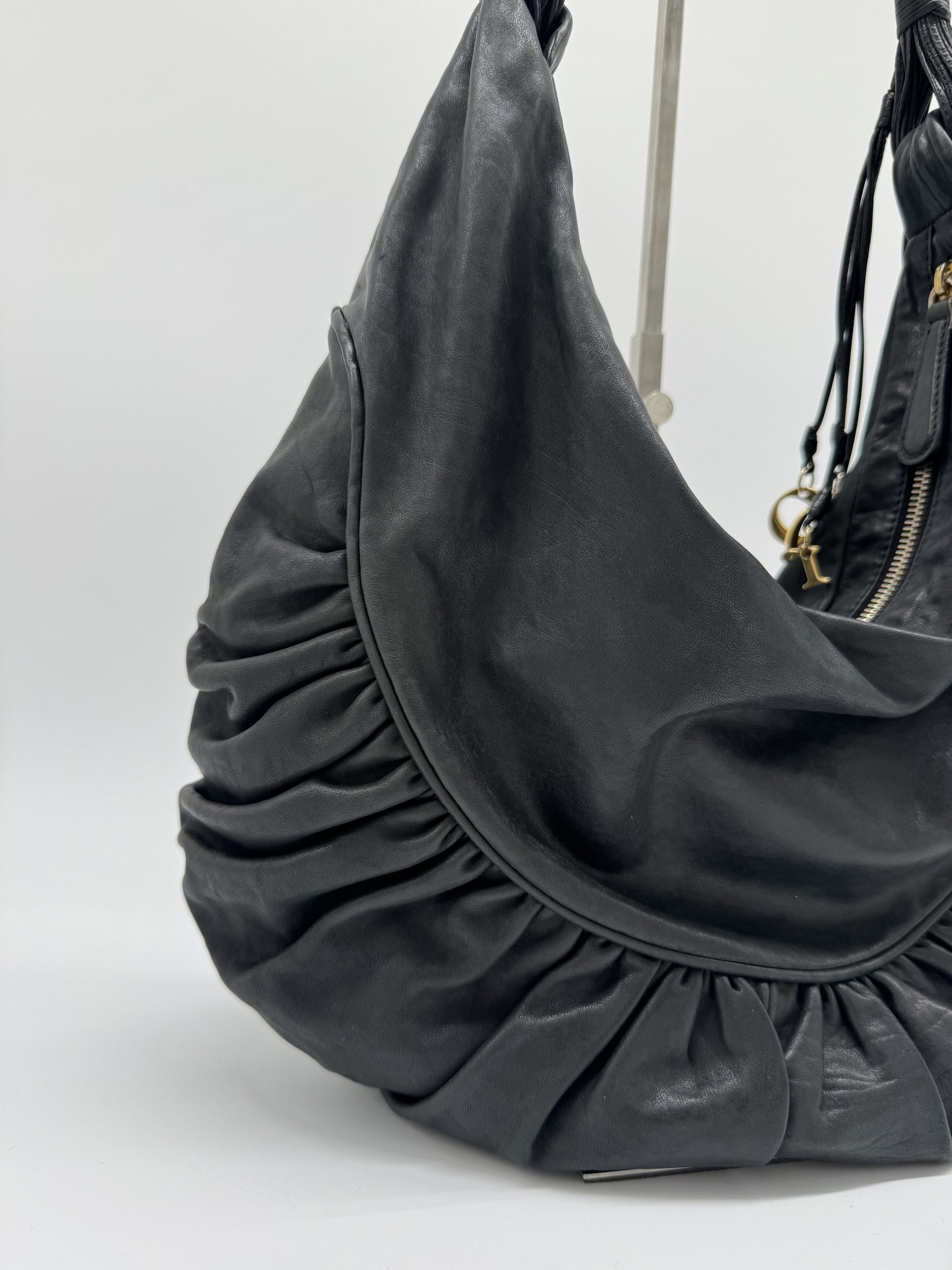 Christian Dior Gypsy Leather Hobo Bag