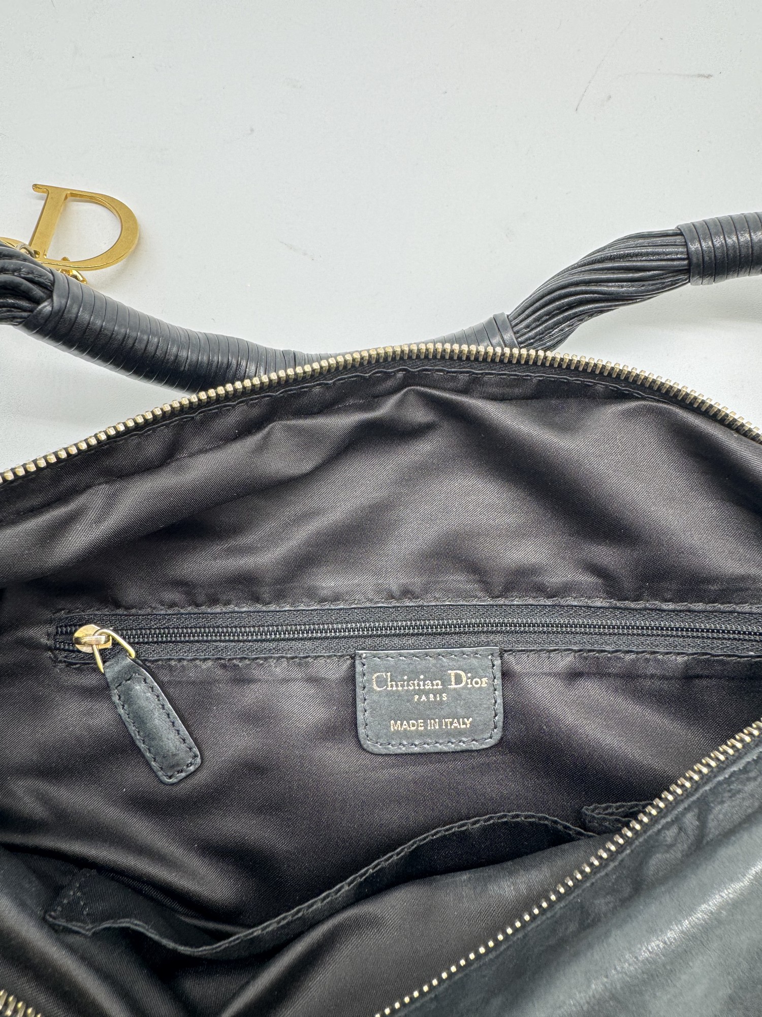 Christian Dior Gypsy Leather Hobo Bag