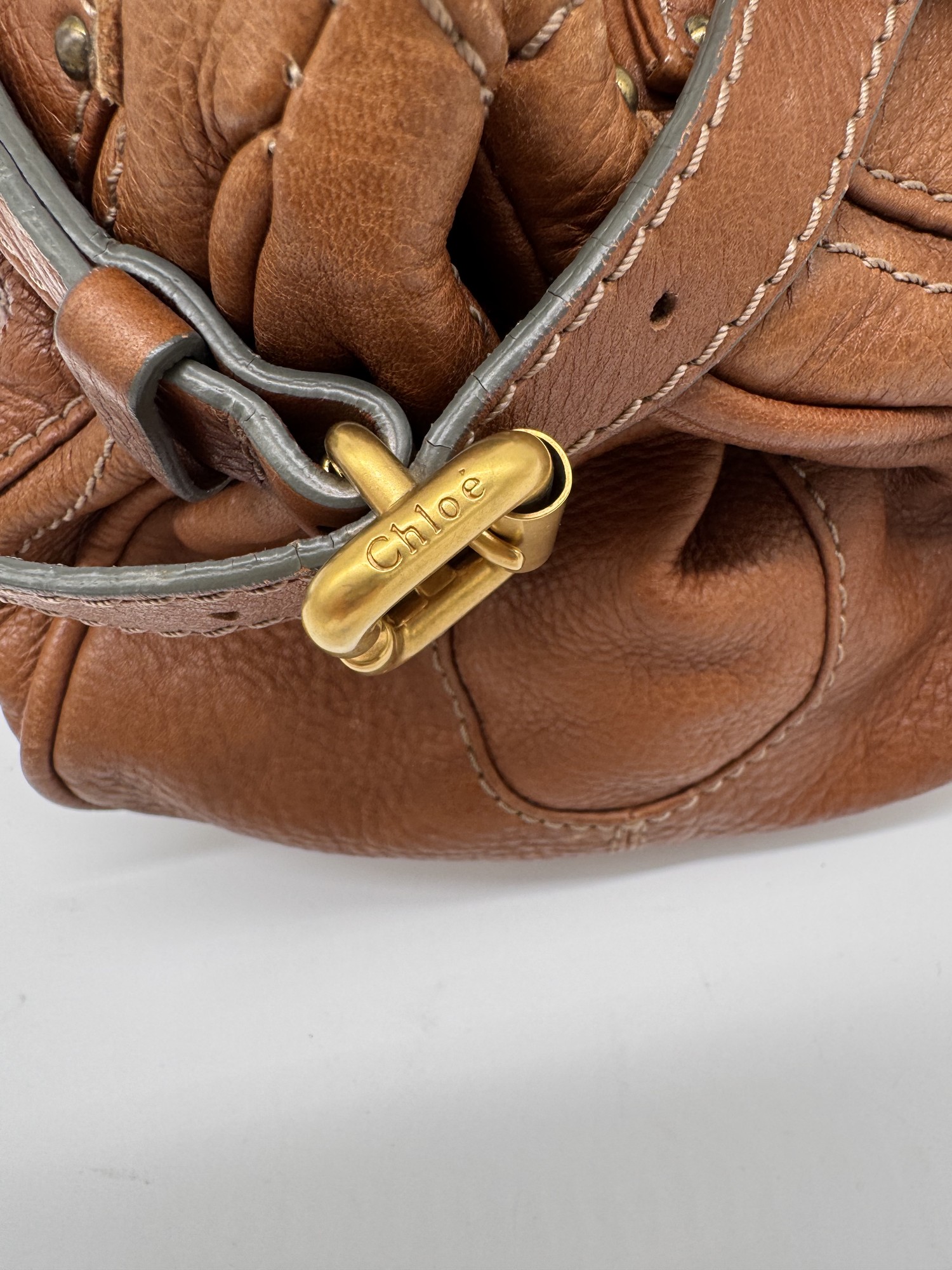 Chloe Paddington Leather Brown Handbag
