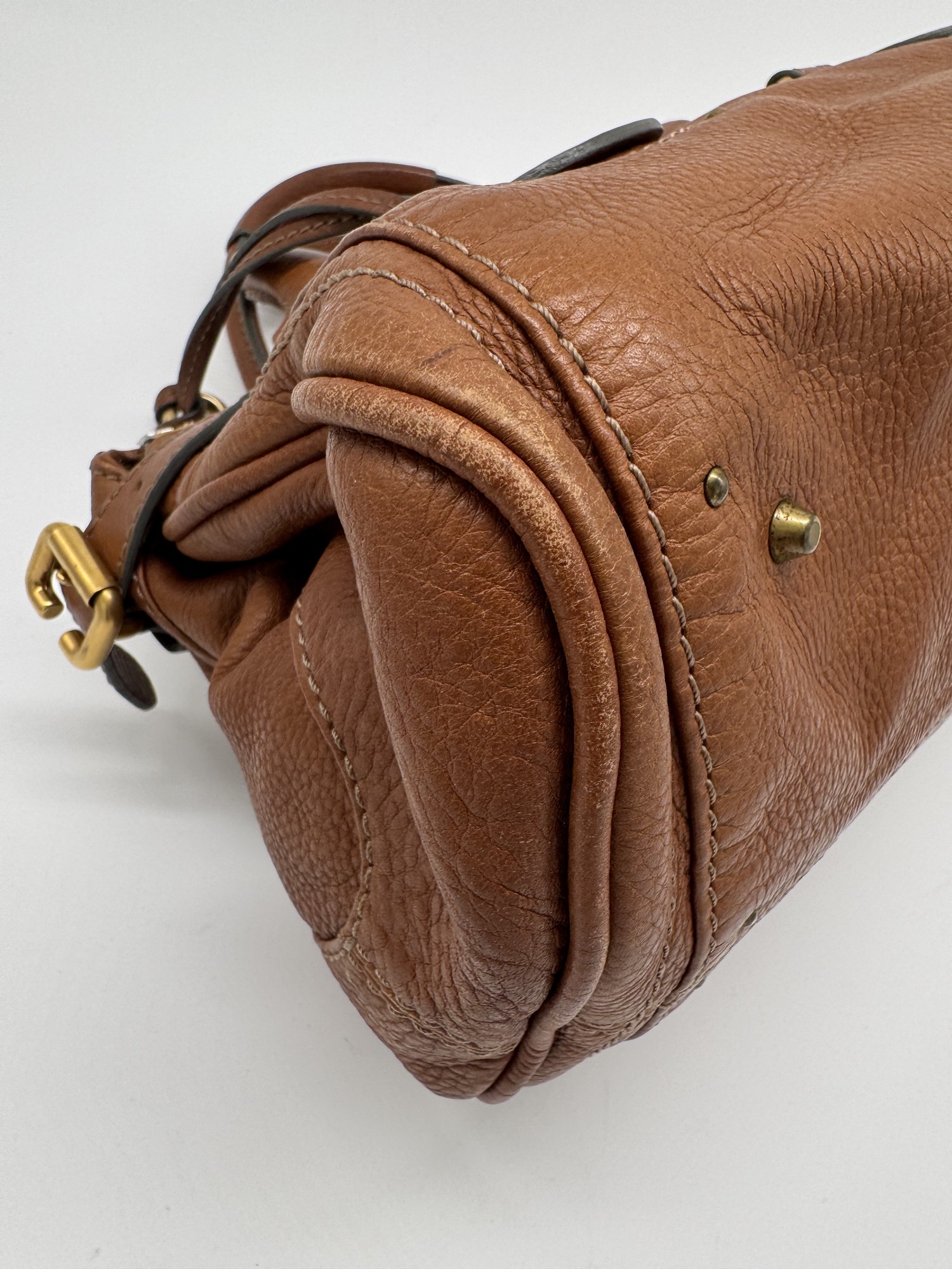 Chloe Paddington Leather Brown Handbag