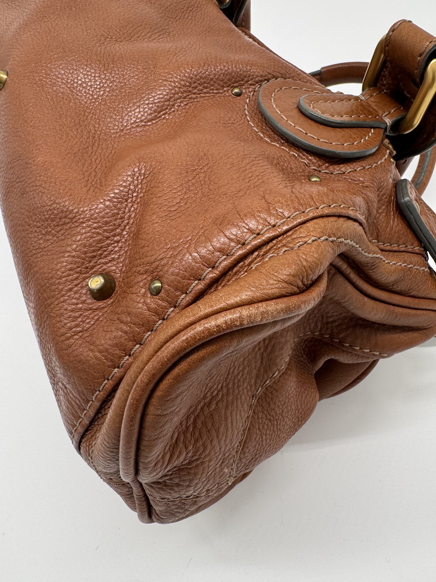 Chloe Paddington Leather Brown Handbag