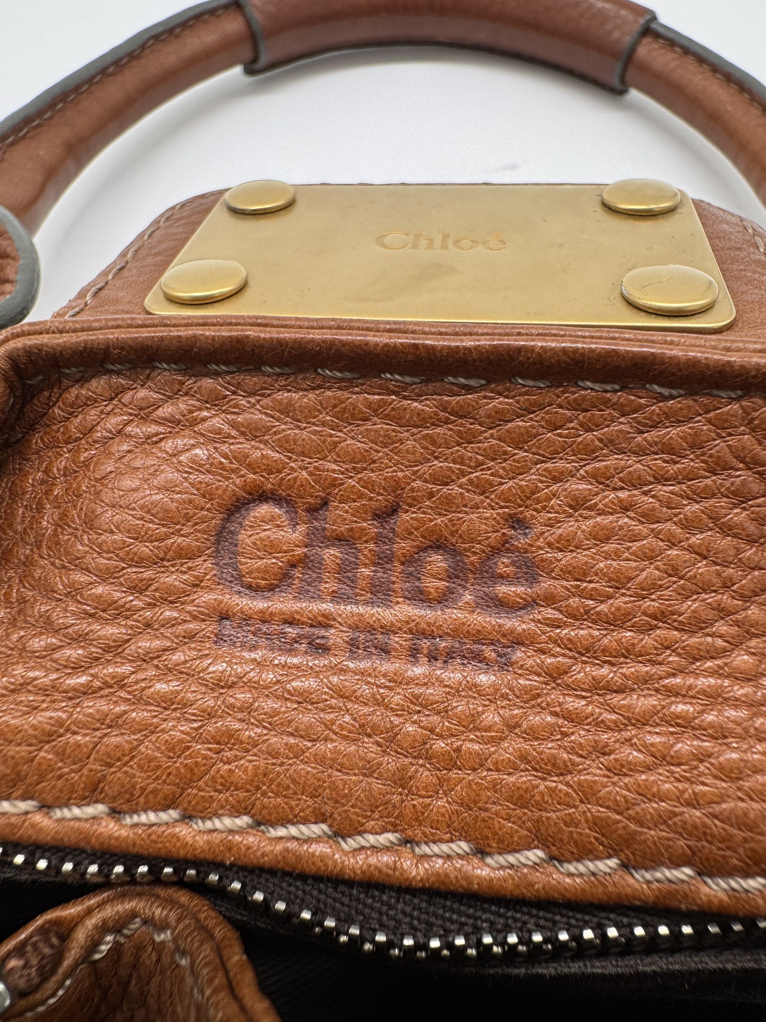 Chloe Paddington Leather Brown Handbag
