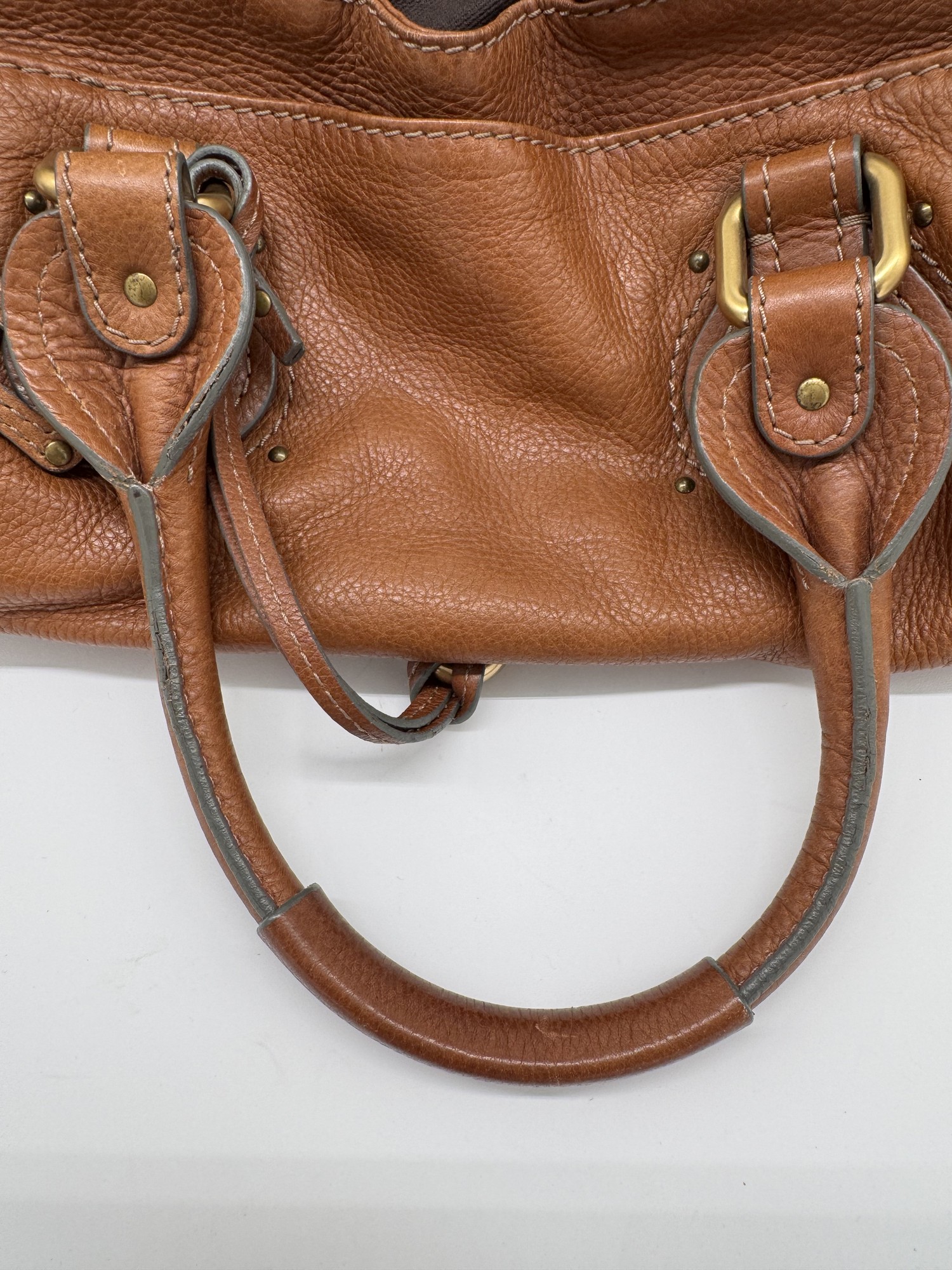 Chloe Paddington Leather Brown Handbag