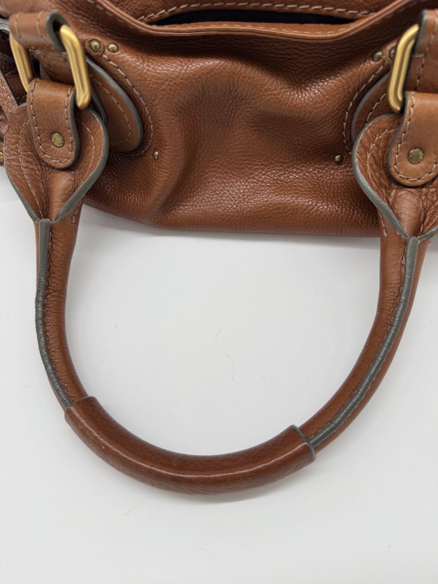 Chloe Paddington Leather Brown Handbag